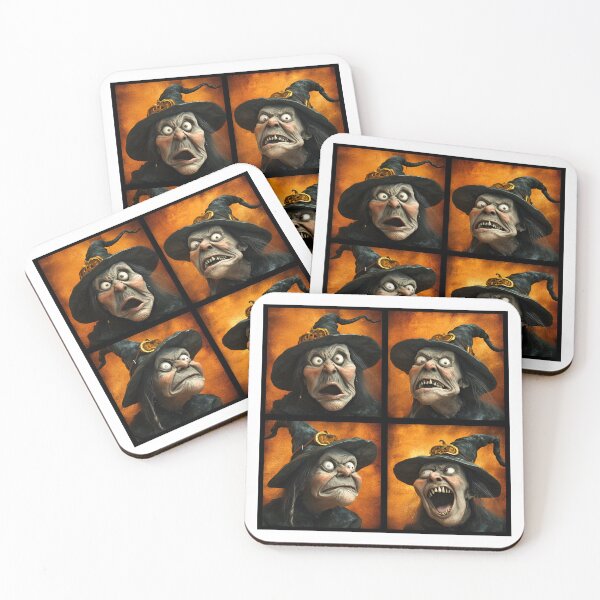 Item preview, Halloween Witch Making Funny Faces – Spooky Photobooth designed and sold by RockFireMerch.