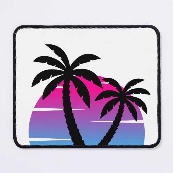Item preview, Synthwave 2 sunset with palm trees low designed and sold by TermaalMedia.