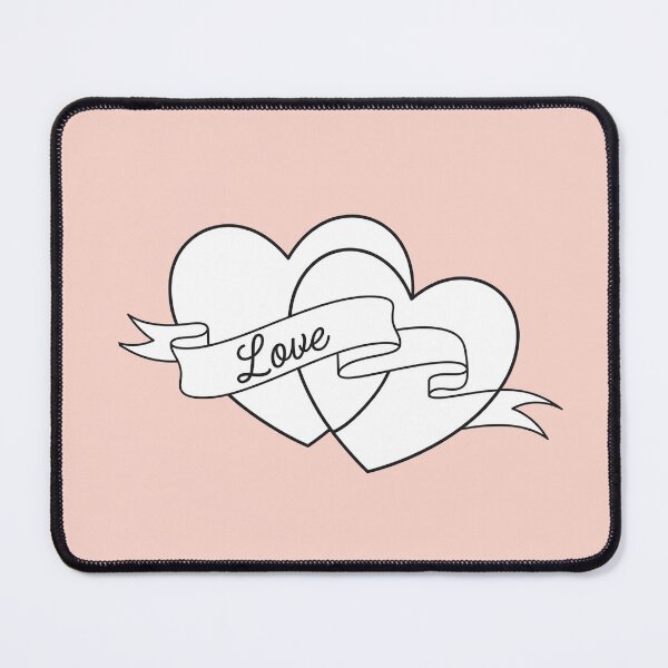 Item preview, Two Intertwined Hearts with Ribbon and Love Quote designed and sold by Owcomm.