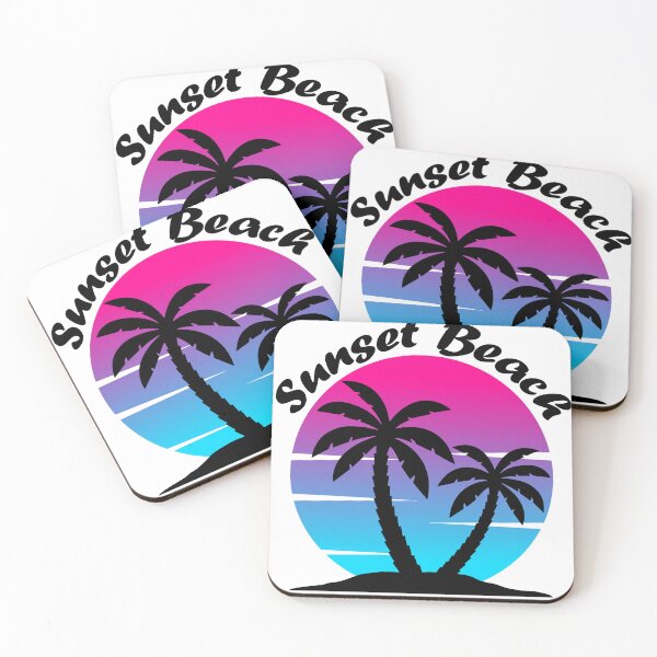 Item preview, Synthwave 2 Sunset with Palm Trees Sunset Beach designed and sold by TermaalMedia.