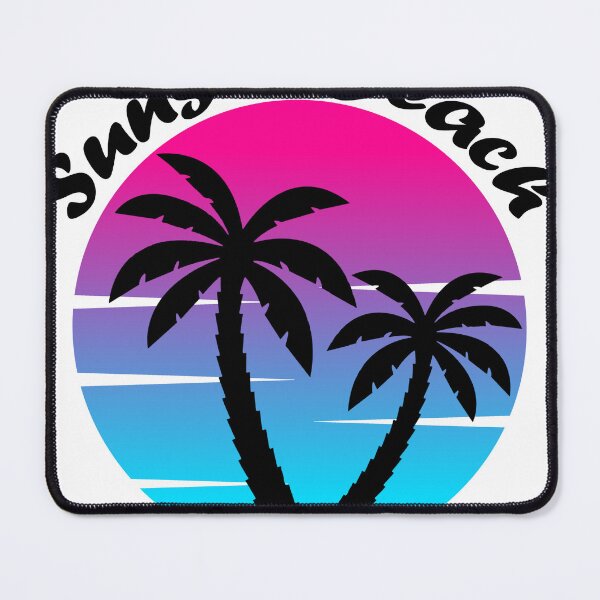 Item preview, Synthwave 2 Sunset with Palm Trees Sunset Beach designed and sold by TermaalMedia.