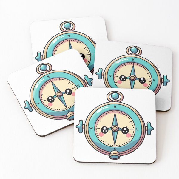 Item preview, Find Your Way – Adorable Kawaii Compass designed and sold by SketchOnScreen.