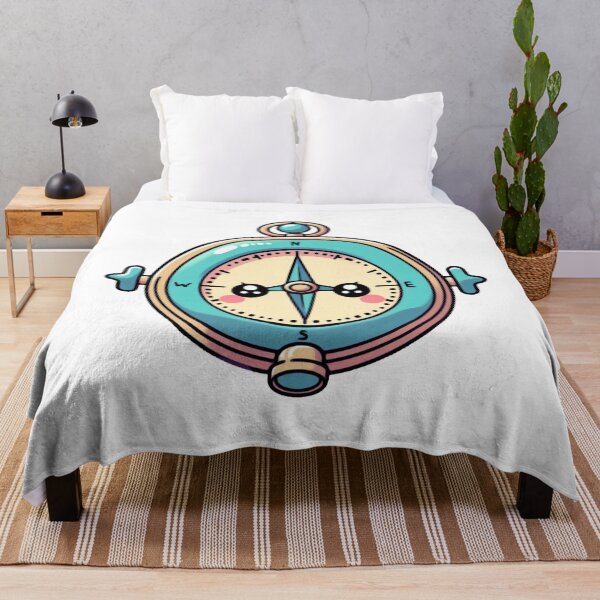 Item preview, Find Your Way – Adorable Kawaii Compass designed and sold by SketchOnScreen.