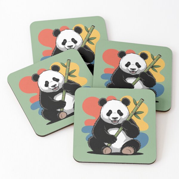 Item preview, Happy Panda Holding Bamboo designed and sold by NewAspect.