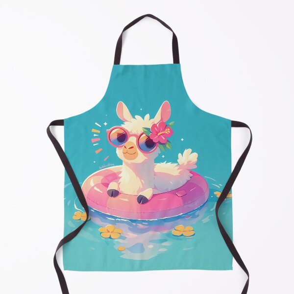 Item preview, Baby Llama on holidays splashing designed and sold by WoollenLlama.