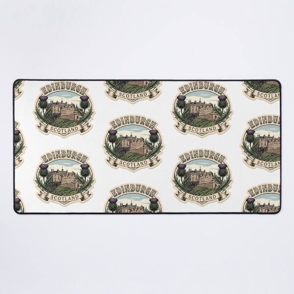 Item preview, Edinburgh Castle Scotland Vintage Emblem with Thistle designed and sold by Digital Dreams Arts.