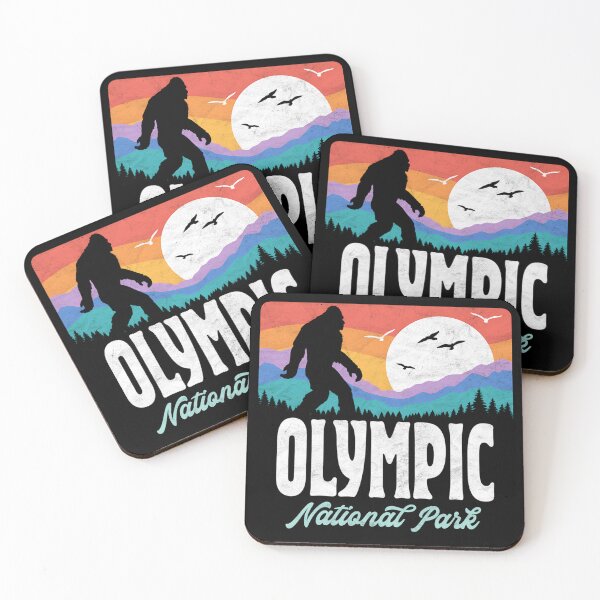 Item preview, Vintage Olympic National Park Bigfoot Mountains 80s Retro designed and sold by Stroblesamuel.