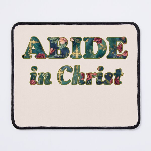 Item preview, ABIDE in Christ – Elegant Rose & Cross Design designed and sold by emilykang.