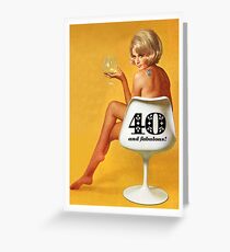 GREETING CARD HAPPY 40TH BIRTHDAY #1 Greeting Card