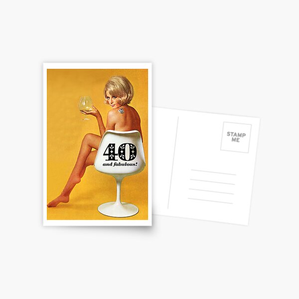 GREETING CARD HAPPY 40TH BIRTHDAY #1 Postcard