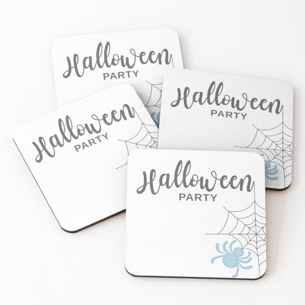 Item preview, Cute Pastel Blue Halloween Spider and Web designed and sold by storieslanguage.