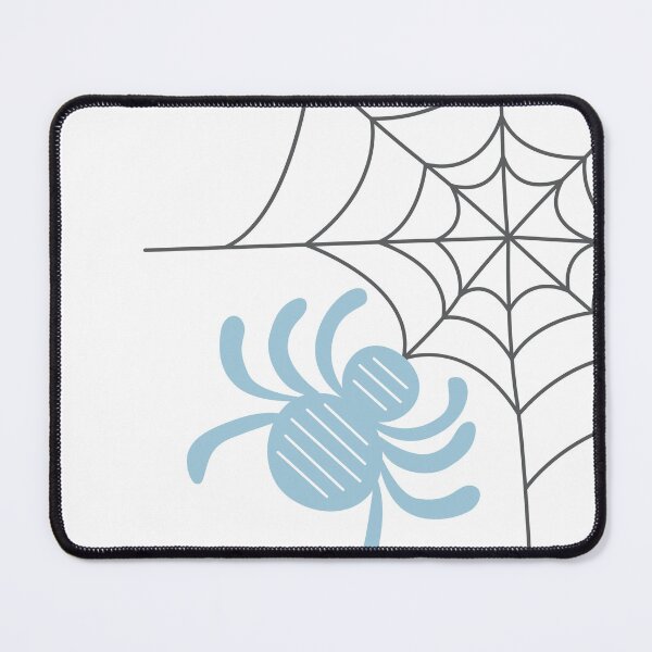 Item preview, Cute Pastel Blue Halloween Spider and Web designed and sold by storieslanguage.