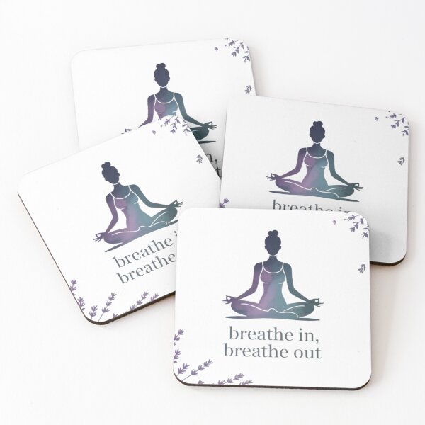 Item preview, Yoga Aesthetic Sticker – Minimalist Wellness Design with Motivational Quote designed and sold by KawaiiNestching.