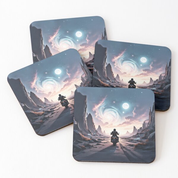 Item preview, A lone biker on a deserted alien planet designed and sold by Marcu Ioachim.