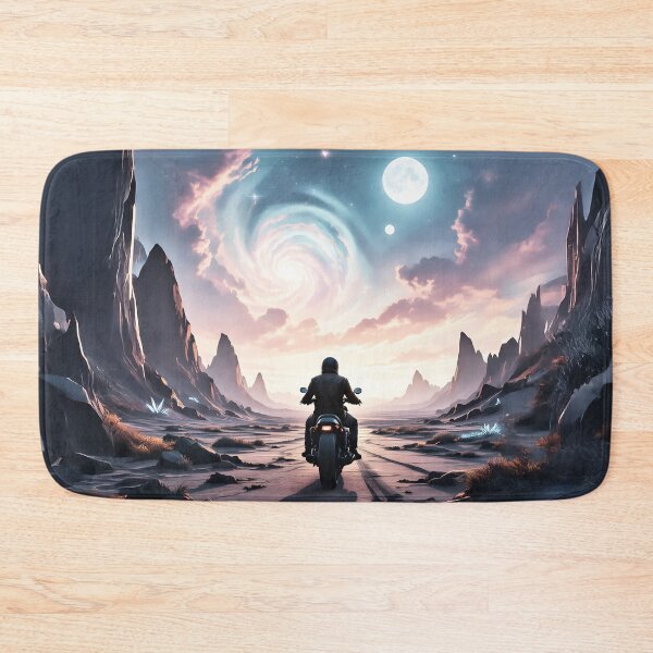 Item preview, A lone biker on a deserted alien planet designed and sold by Marcu Ioachim.