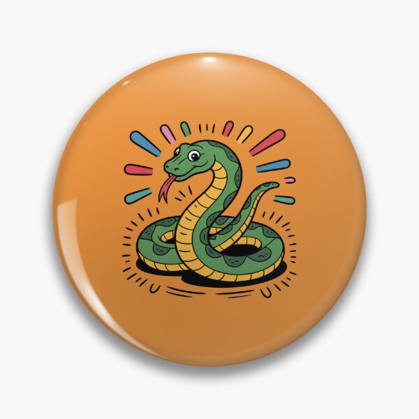 Item preview, Happy Cartoon Snake Art Print designed and sold by NewAspect.