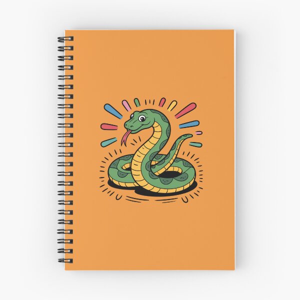 Item preview, Happy Cartoon Snake Art Print designed and sold by NewAspect.