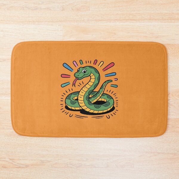 Item preview, Happy Cartoon Snake Art Print designed and sold by NewAspect.