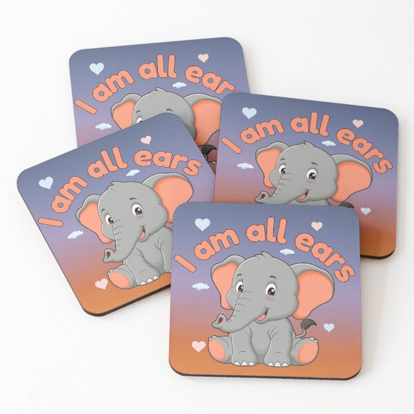 Item preview, I Am All Ears – Cute Elephant Pun Design designed and sold by By-soso.
