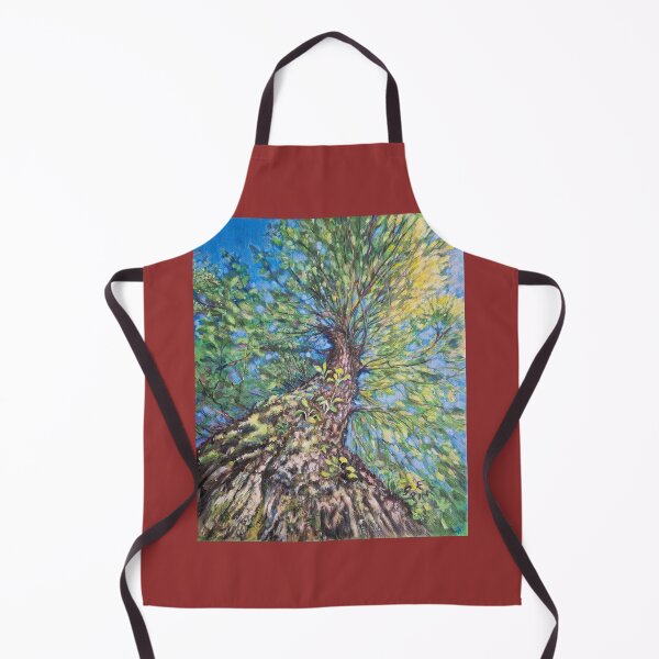 Item preview, Freedom - tree, green leaves, blue sky, knobbly bark designed and sold by LittleLiz.