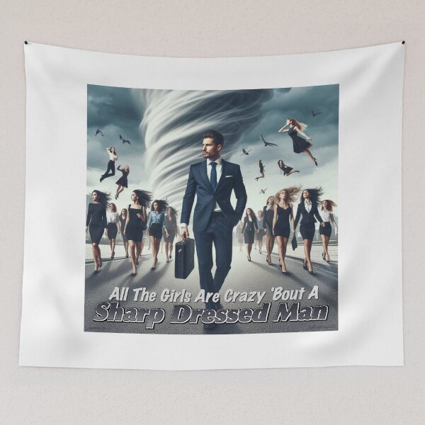 Item preview, Sharp Dressed Man Print designed and sold by Lichentroupe63.