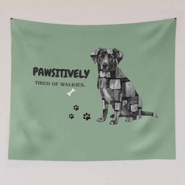 Item preview, Painted Patchwork Dog designed and sold by Deer&Oak.