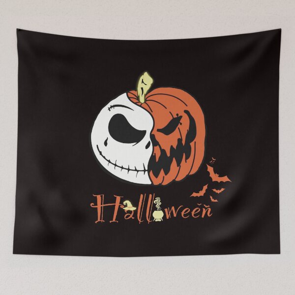 Item preview, kull Pumpkin Halloween Creepy Design designed and sold by Leona-Designs ⭐⭐⭐⭐⭐.
