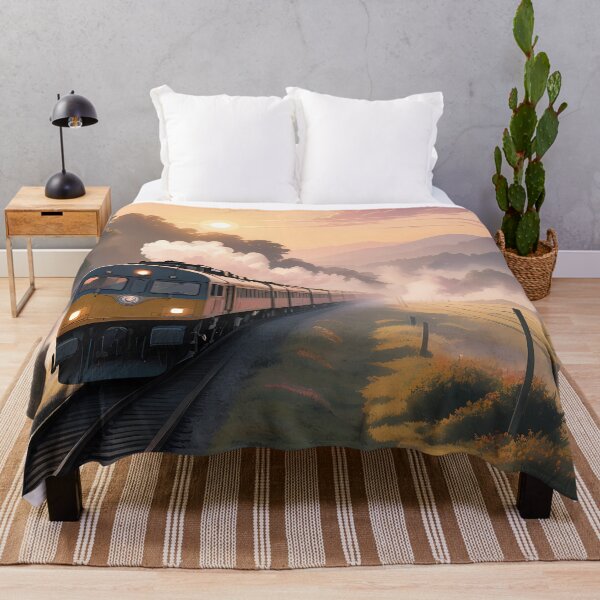 Item preview, Misty Morning Train Ride designed and sold by HorizonHues.