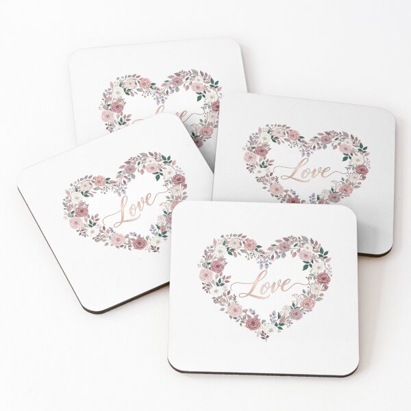 Item preview, Love Floral Heart Wreath Illustration designed and sold by Owcomm.