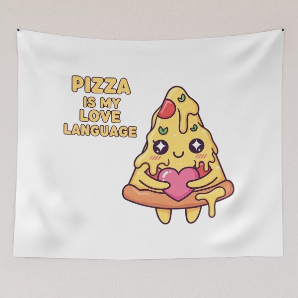 Item preview, Pizza Slice Love Language designed and sold by NiluDigiStudio.