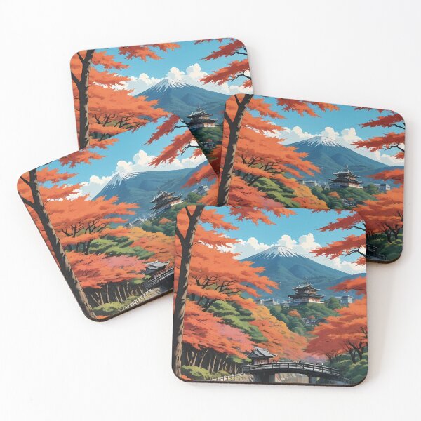 Item preview, Vibrant Maple Canopy in Kyoto designed and sold by HorizonHues.