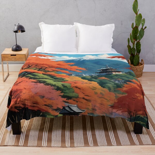 Item preview, Vibrant Maple Canopy in Kyoto designed and sold by HorizonHues.