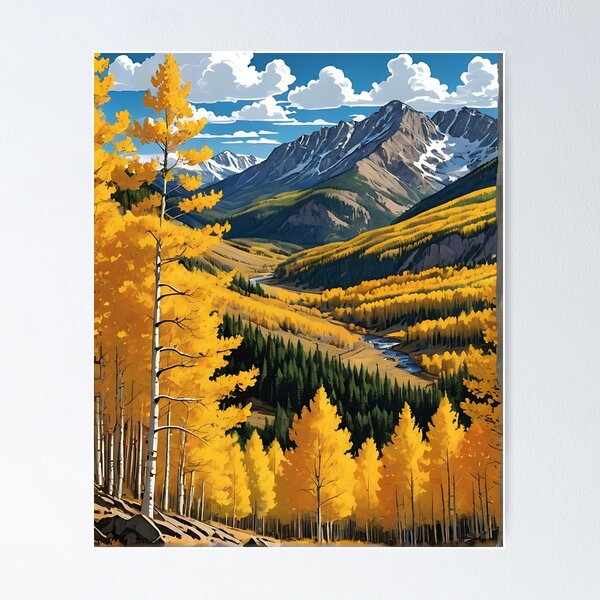 Item preview, Vivid Fall Colors in Colorado's Rocky Mountains designed and sold by HorizonHues.