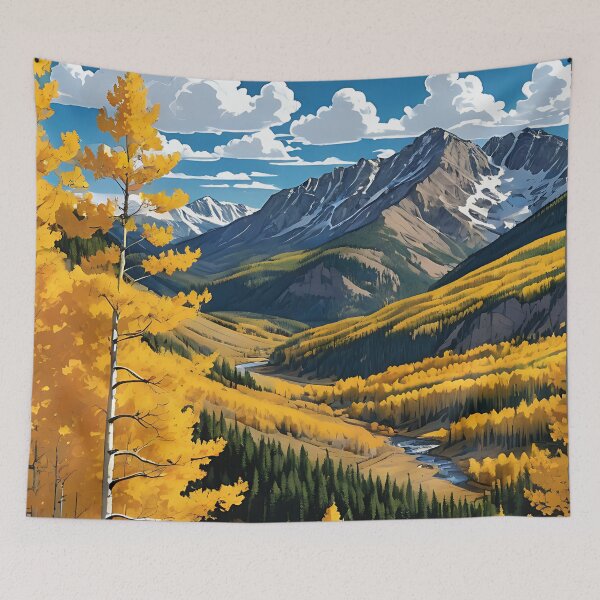 Item preview, Vivid Fall Colors in Colorado's Rocky Mountains designed and sold by HorizonHues.