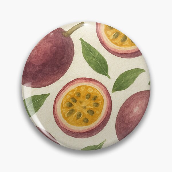 Artikelvorschau, Strukturiertes Papier mit mit Samen gefülltem Fruchtfleisch der Passionsfrucht in Aquarell entworfen und verkauft von cutsypatterns.