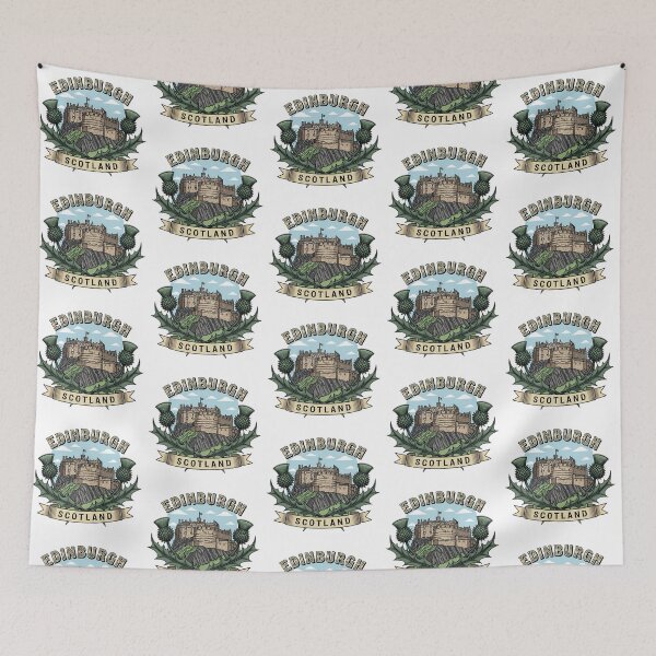 Item preview, The Pride of Scotland: A Vintage Edinburgh Castle & Thistle Emblem designed and sold by Digital Dreams Arts.