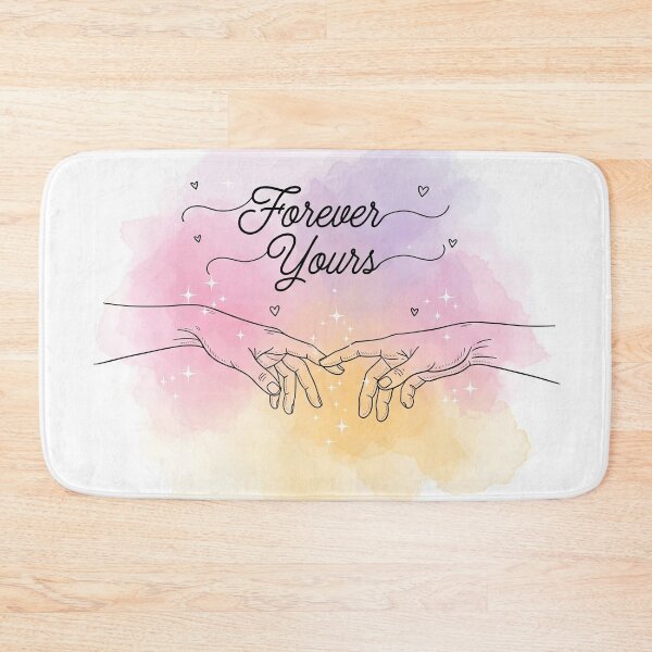 Item preview, Forever Yours Romantic Holding Hands Watercolor Art designed and sold by Owcomm.