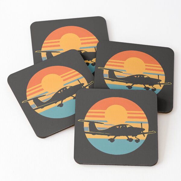 Item preview, Sunset Pilot Aircraft Illustration designed and sold by The-Print-Vault.