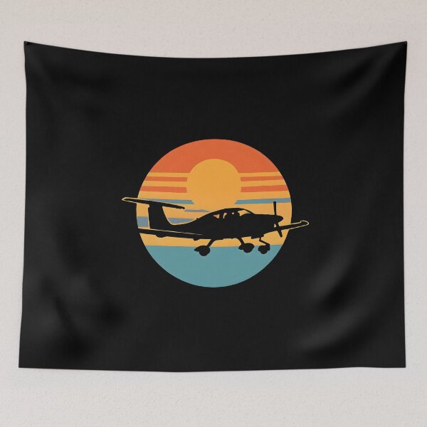 Item preview, Sunset Pilot Aircraft Illustration designed and sold by The-Print-Vault.