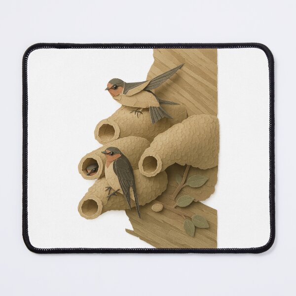 Item preview, Origami Cliff Swallow Bird Artwork designed and sold by Avid Imprints.