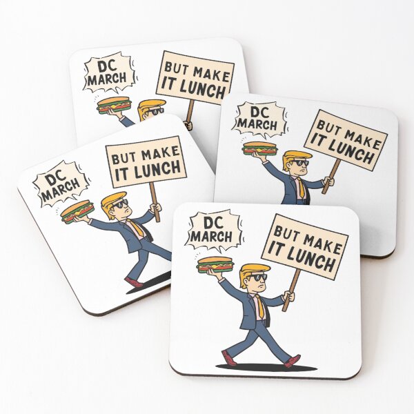 Item preview, DC March But Make It Lunch – Funny Protest Sandwich Cartoon designed and sold by jelonkaa.