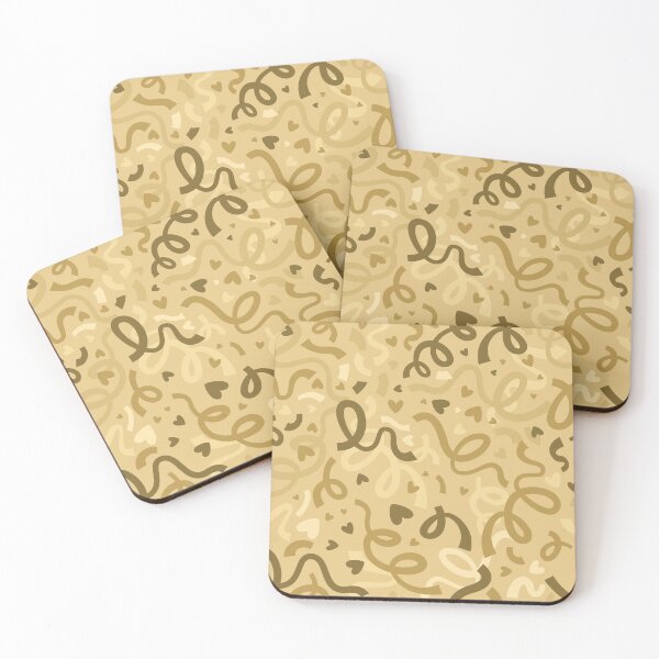 Item preview, Festive Golden Confetti Ribbons and Hearts designed and sold by CHERRY--SHOP.
