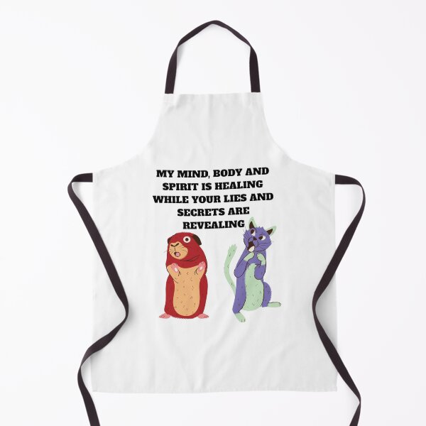 Item preview, CAT WITH A SPOON IN SHOCK LOOKING AT A GUILTY RAT DESIGN WITH QUOTE designed and sold by HealingMedzllc.
