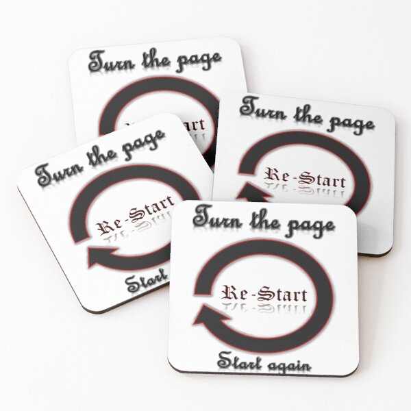 Item preview, Restart & Start Again Motivational Sticker designed and sold by boxenbrain.