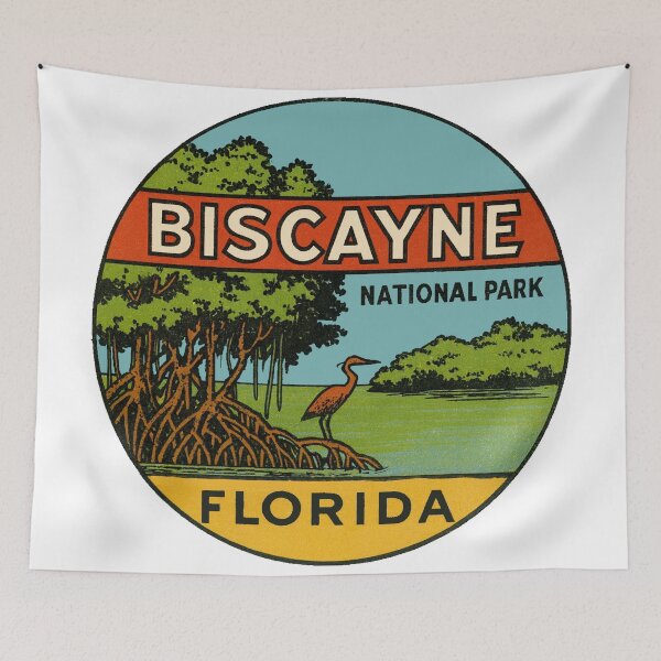 Item preview, Biscayne National Park Vintage Style Decal designed and sold by Decal Mania.