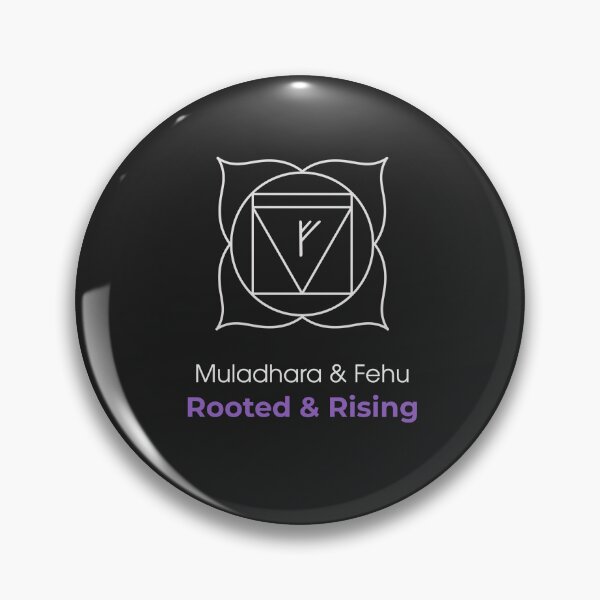 Item preview, Muladhara & Fehu T-Shirt - Rooted & Rising Spiritual Symbol designed and sold by CHAKRUNER.