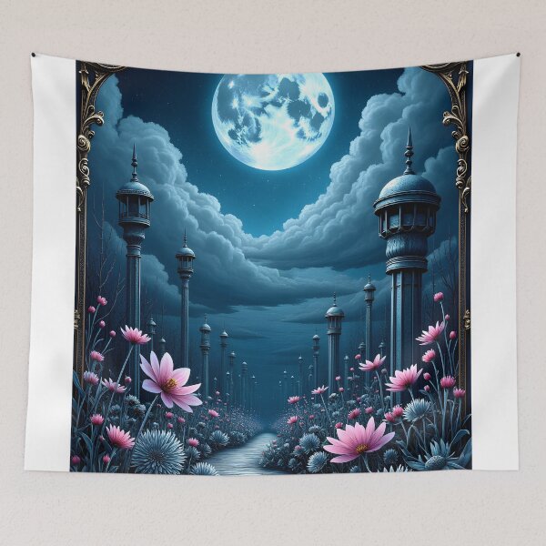 Item preview, Moonlit Pathway Through Enchanted Gardens designed and sold by oanaunciuleanu.