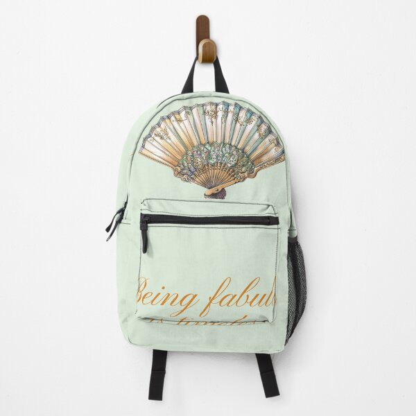 Item preview, Being Fabulous Is Timeless – Ornate Victorian Fan in Gold Script designed and sold by Novel Works Studio.