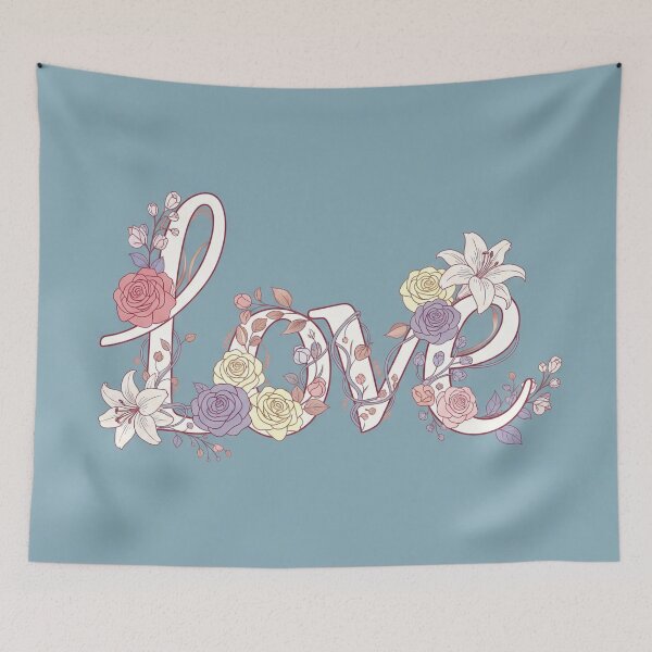 Item preview,  Floral Love Word Art designed and sold by Owcomm.