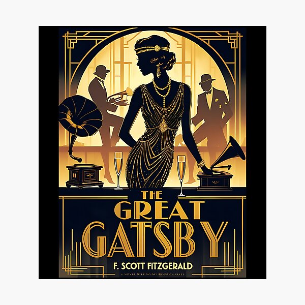 Item preview, A Vintage  Of The Great Gatsby - F. Scott Fitzgerald   Oversized designed and sold by FashionsCarria.